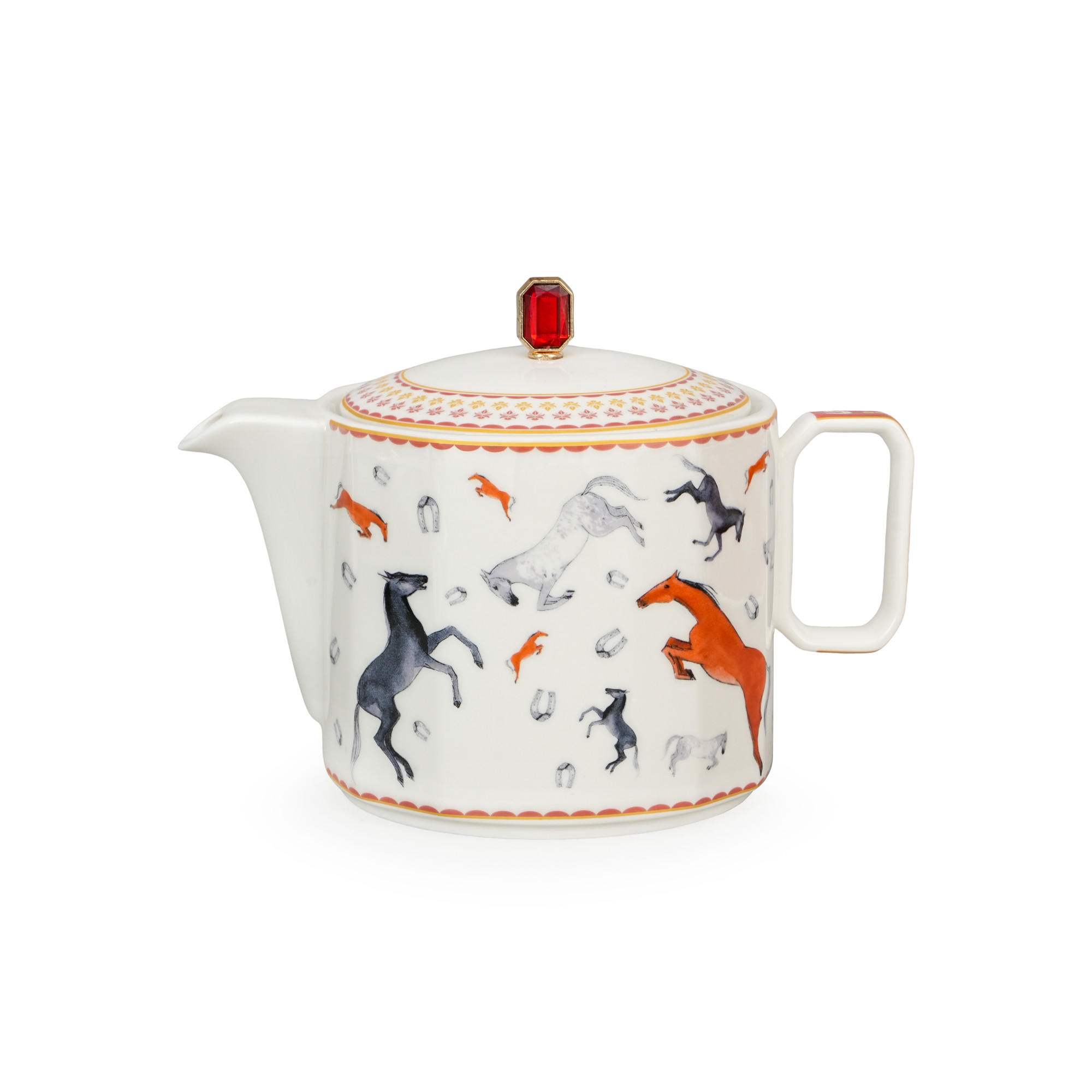 Oriental Horse 1000ml Teapot